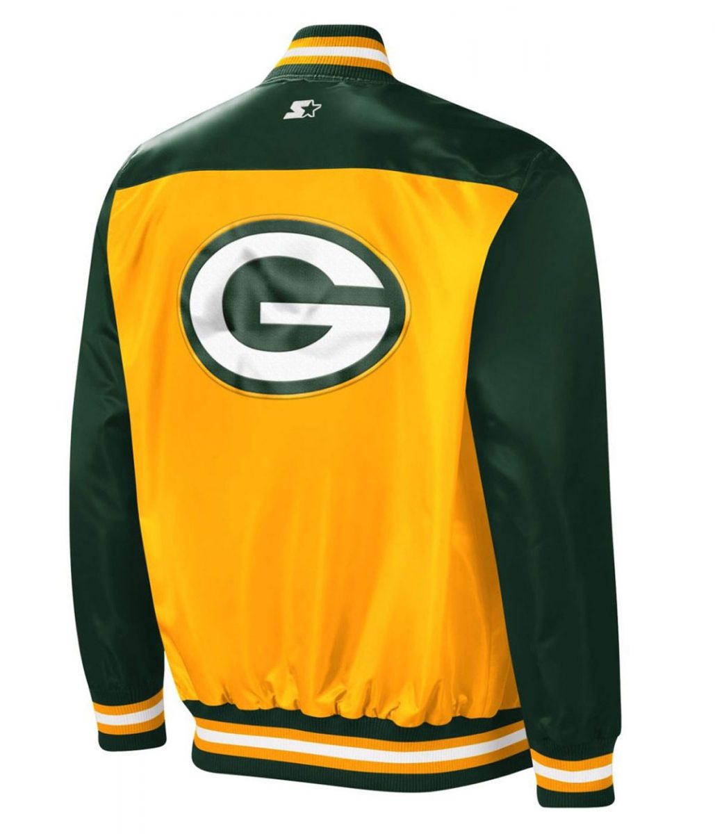 Tradition Green Bay Packers Satin Jacket - Image 2