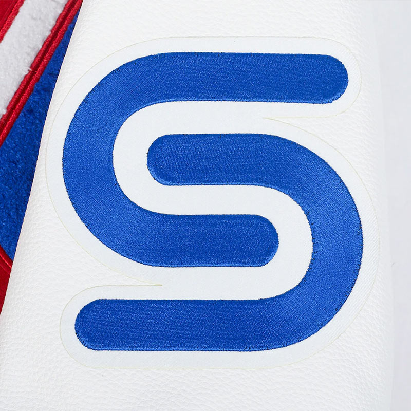 Philadelphia 76ers 2024/25 City Edition Chenille Red Varsity Jacket - Image 6