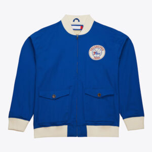 Philadelphia 76ers Royal Cotton Twill Jacket