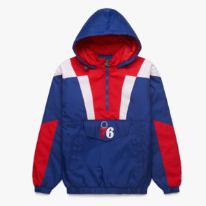 Philadelphia 76ers Pullover Half-Zip Jacket