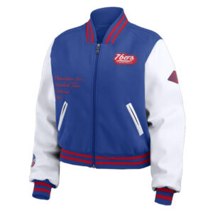 Royal/White Philadelphia 76ers Varsity Full-Zip Jacket