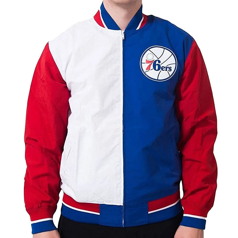 Philadelphia 76ers Warm Up Team History Jacket - Image 2