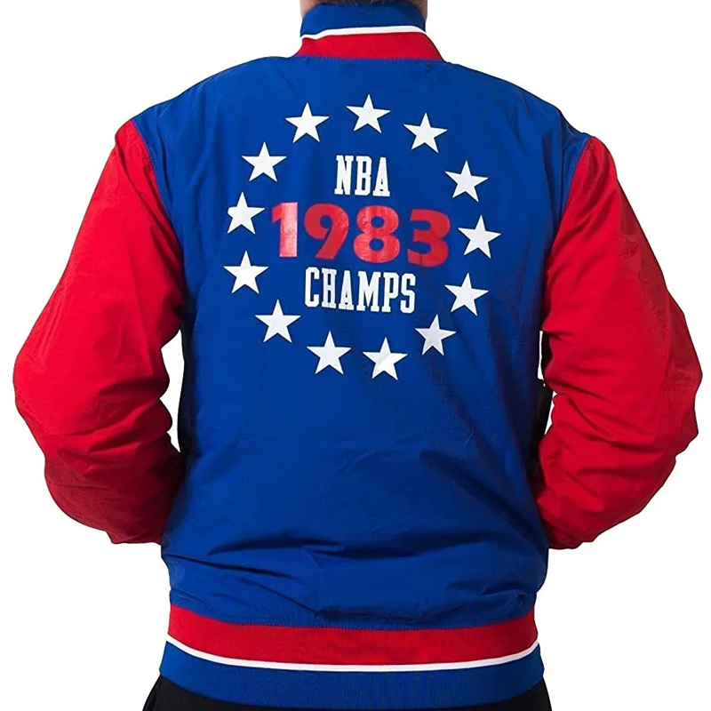 Philadelphia 76ers Warm Up Team History Jacket - Image 3