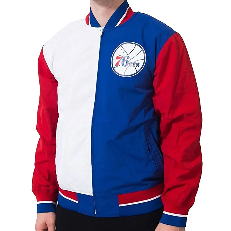 Philadelphia 76ers Warm Up Team History Jacket - Image 4