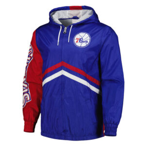Philadelphia 76ers Undeniable Royal Full-Zip Windbreaker Jacket