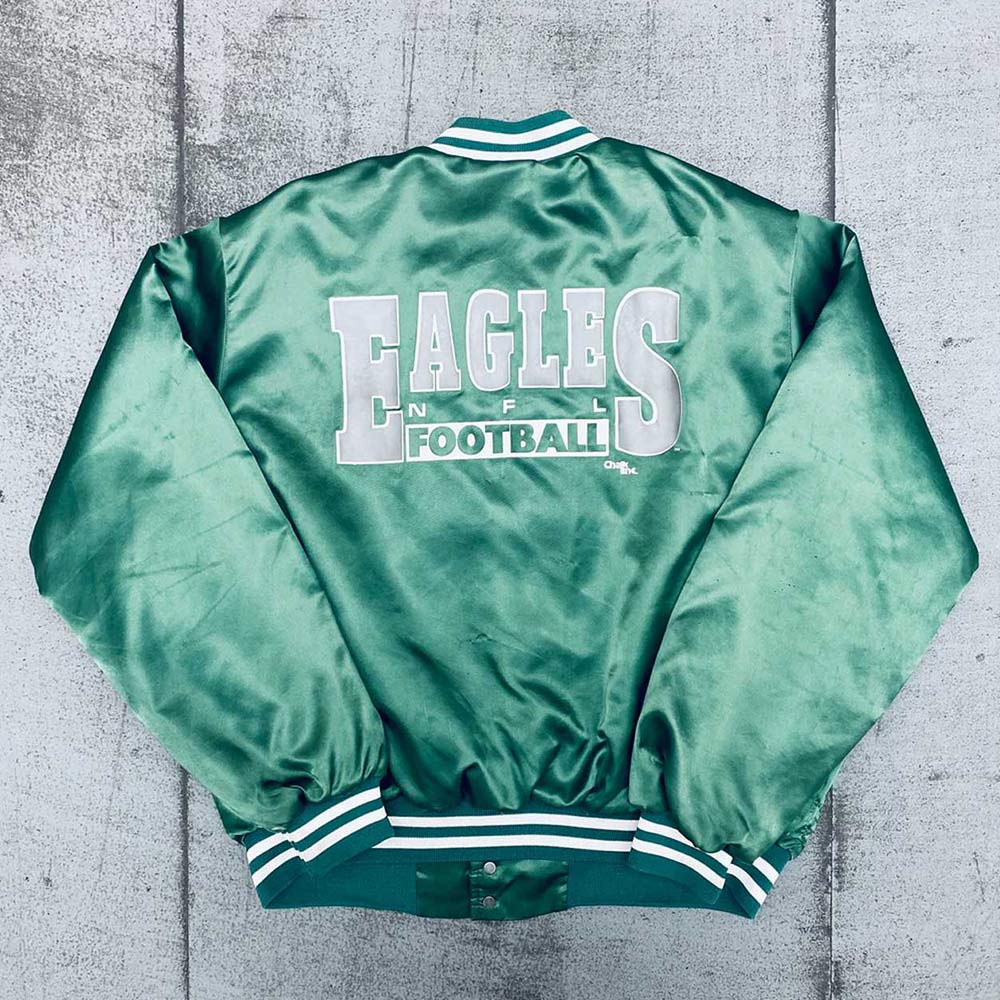 Philadelphia Eagles 1990's Spellout Bomber Jacket - Image 2
