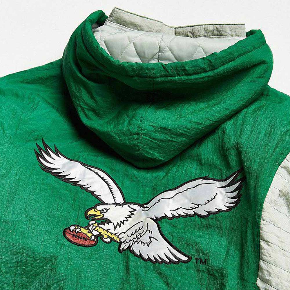 Philadelphia Eagles 80's Green Anorak Jacket - Image 3