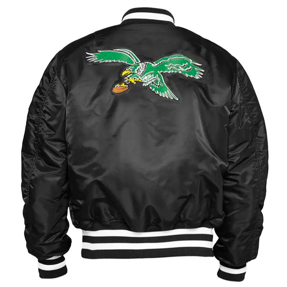 Philadelphia Eagles Kevin Hart Black Bomber Jacket - Image 3