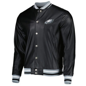 Philadelphia Eagles Metallic Black Jacket