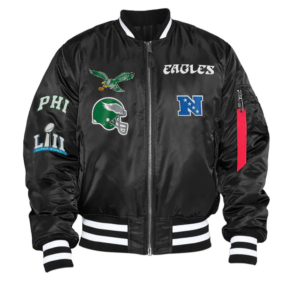 Philadelphia Eagles Kevin Hart Black Bomber Jacket