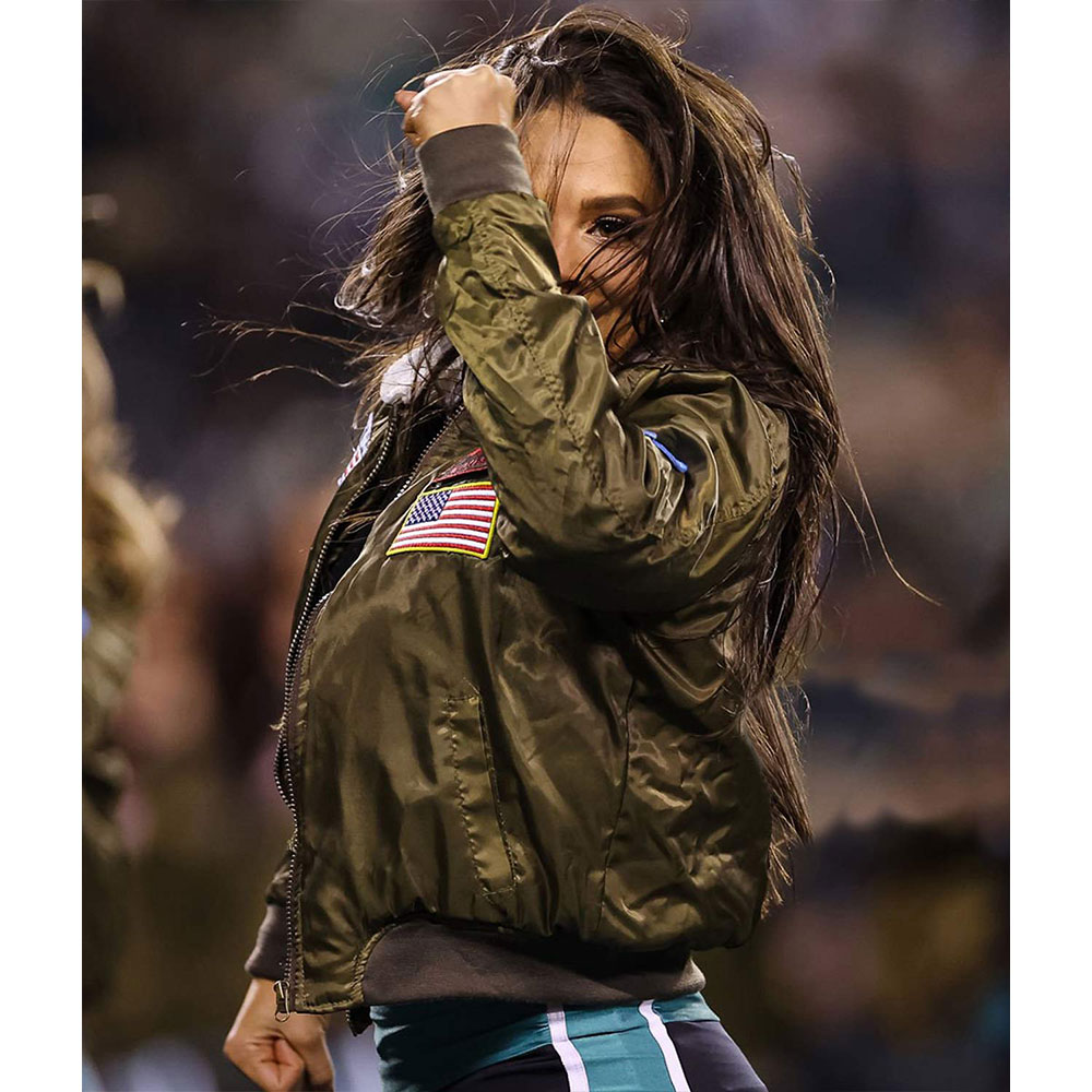Top Gun Philadelphia Eagles Cheerleaders Jacket - Image 7