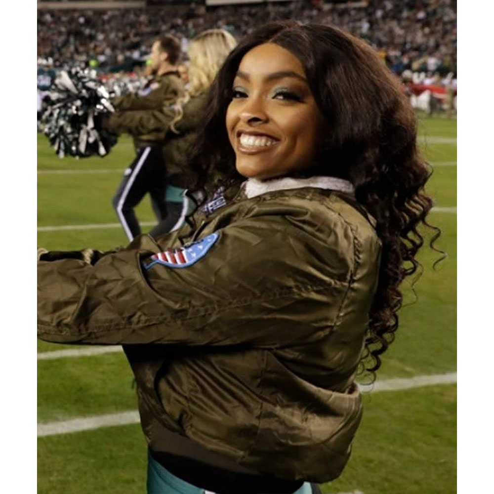 Top Gun Philadelphia Eagles Cheerleaders Jacket - Image 8