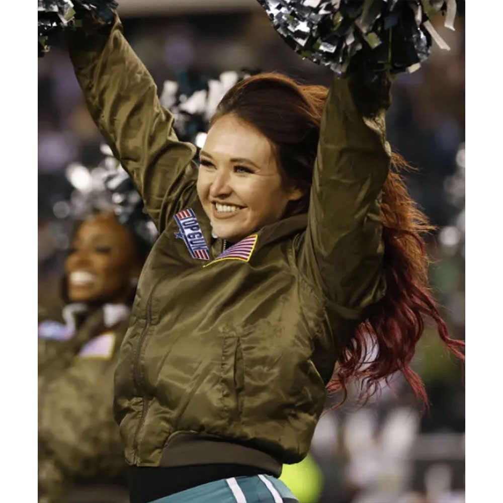 Top Gun Philadelphia Eagles Cheerleaders Jacket - Image 9