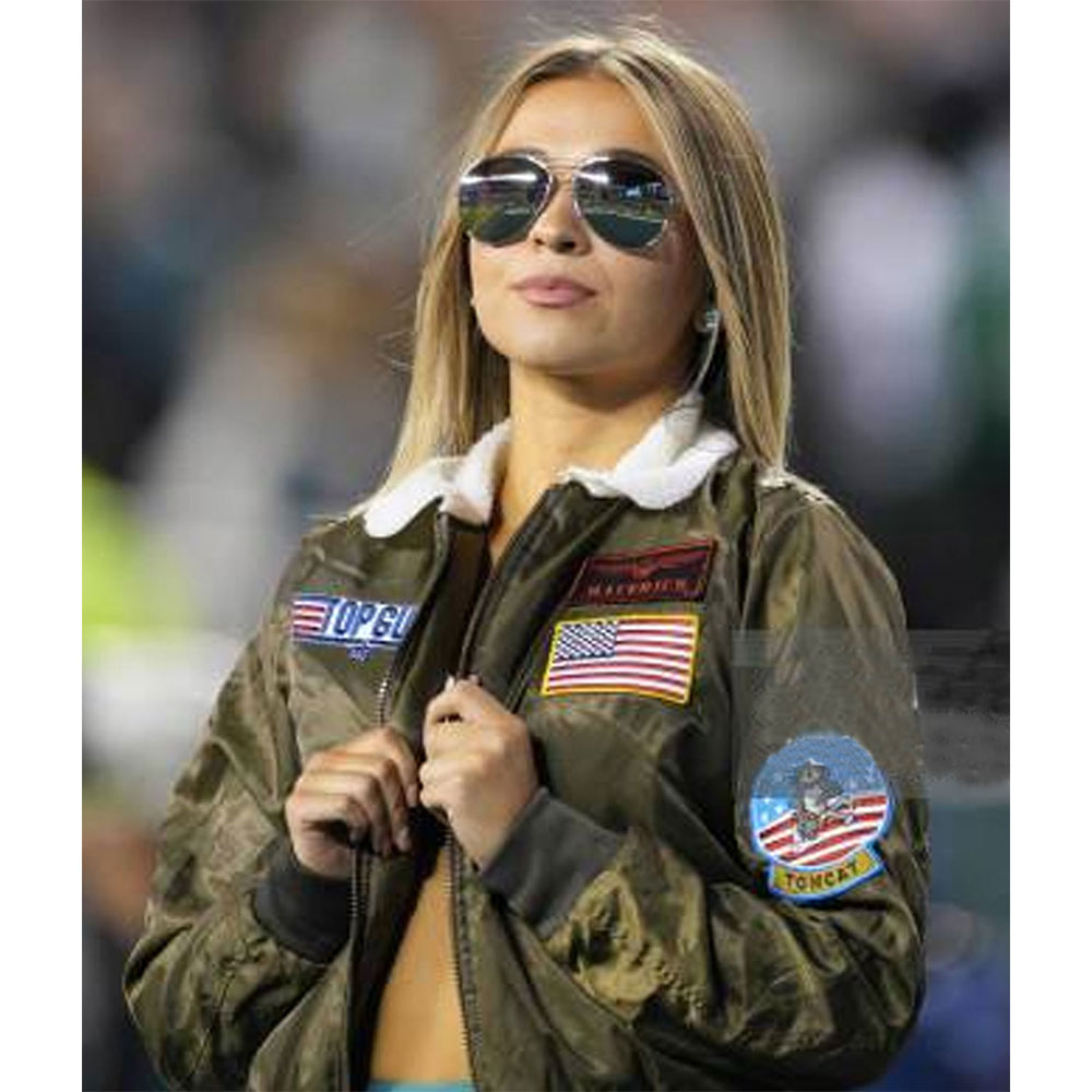 Top Gun Philadelphia Eagles Cheerleaders Jacket - Image 10