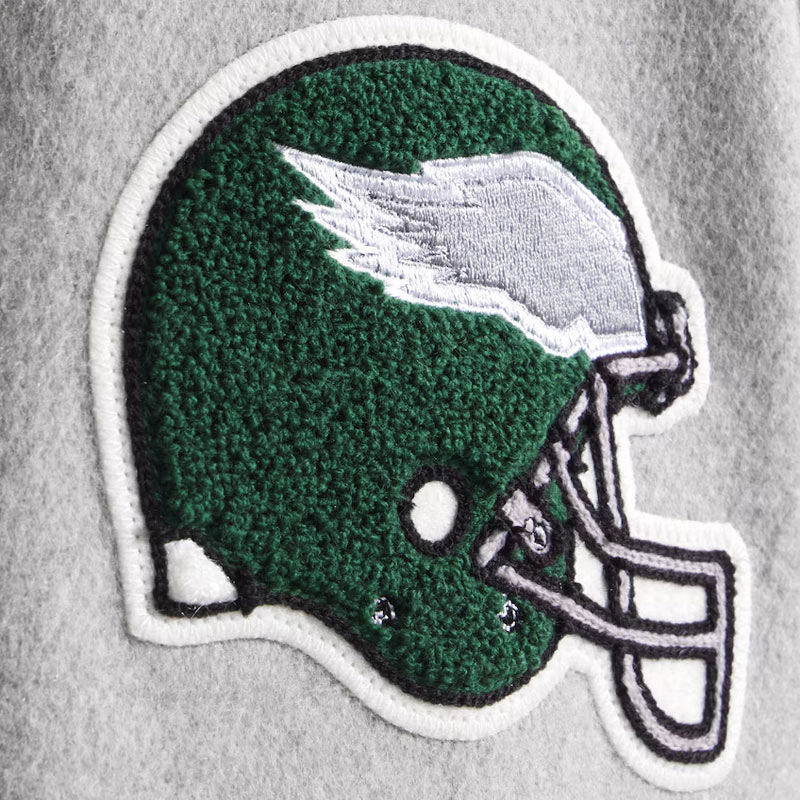 Philadelphia Eagles Coaches Heather Gray Wool Jacket - Image 5