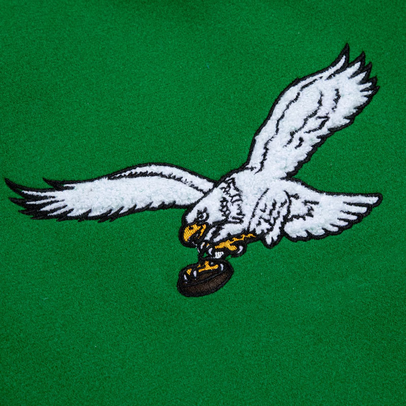 Philadelphia Eagles Go Birds Letterman Jacket - Image 6