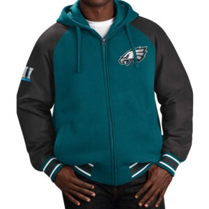 Philadelphia Eagles Defender Green Hoodie Varsity Jacket