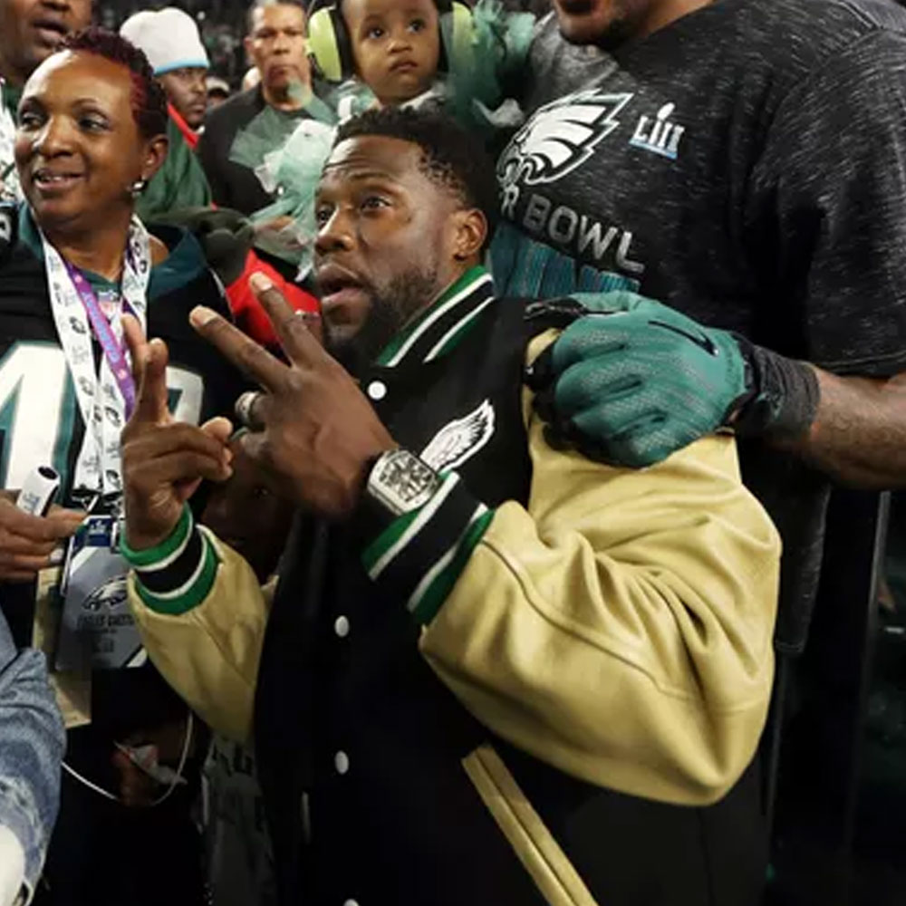 Philadelphia Eagles Kevin Hart Varsity Jacket - Image 5