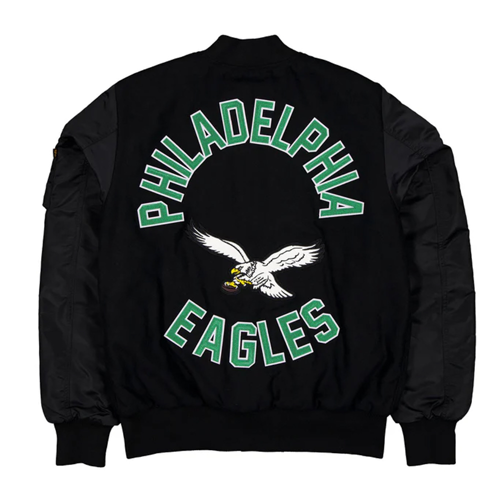 Philadelphia Eagles MA-1 Historic Varsity Jacket - Image 2