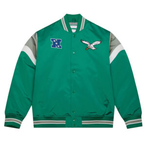 Philadelphia Eagles Midweight Kelly Green Satin Jacket