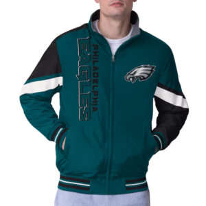 Philadelphia Eagles Strong Arm Green Full-Zip Jacket