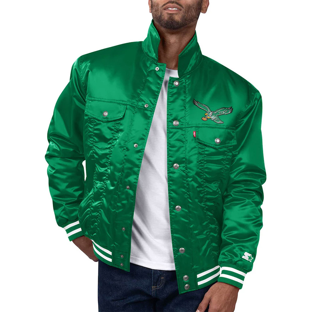 Philadelphia Eagles Silver Tab Trucker Jacket