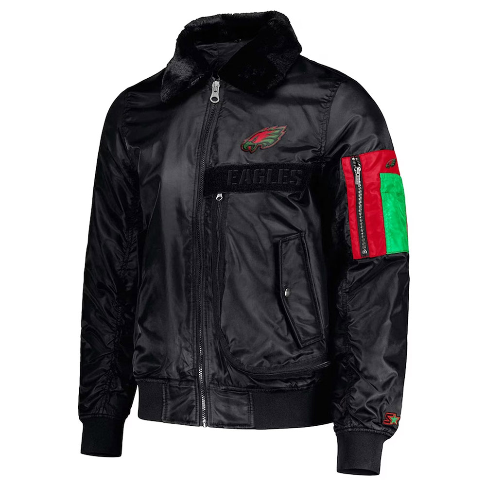 Philadelphia Eagles Ty Mopkins Black Jacket