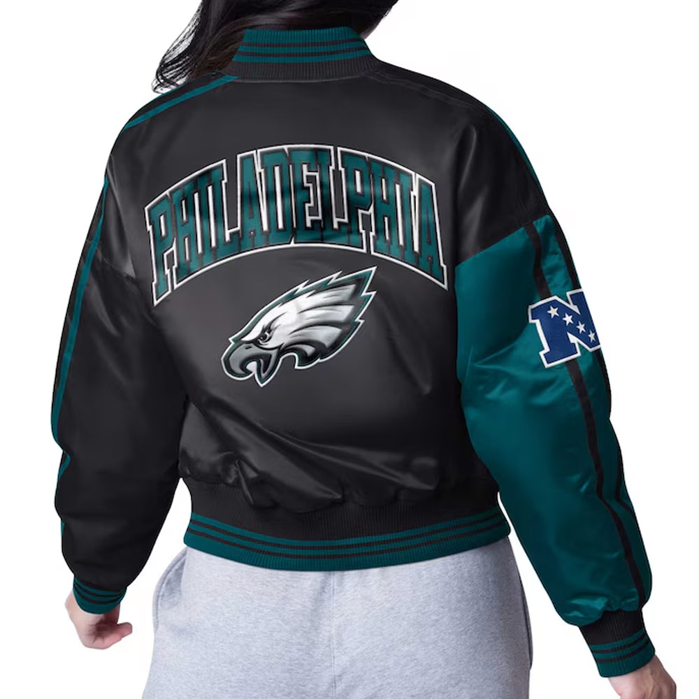 Philadelphia Eagles Zone Blitz Midnight Green/Black Jacket - Image 2