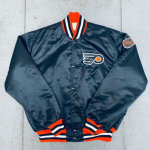 Philadelphia Flyers 1980's Navy Bomber Jacket