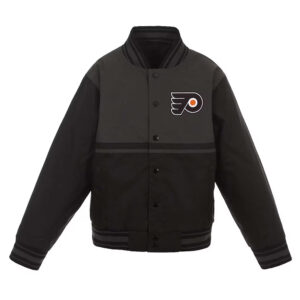 Philadelphia Flyers Youth Poly-Twill Black Jacket