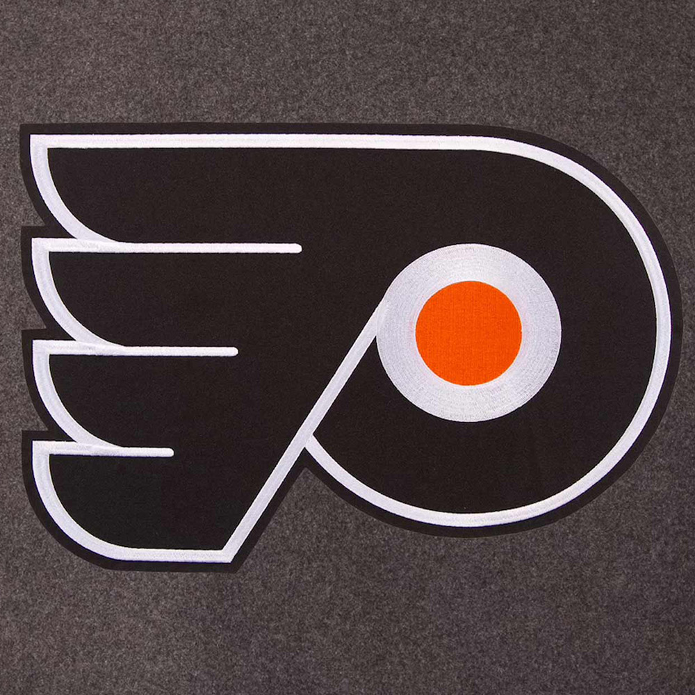 Philadelphia Flyers Varsity Charcoal/Black Jacket - Image 3
