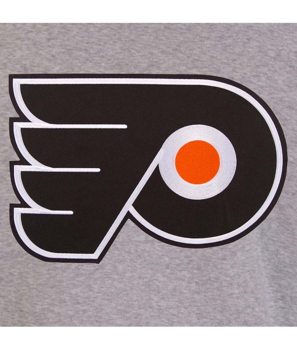 Philadelphia Flyers Gray and Black Varsity Wool Jacket - Image 3
