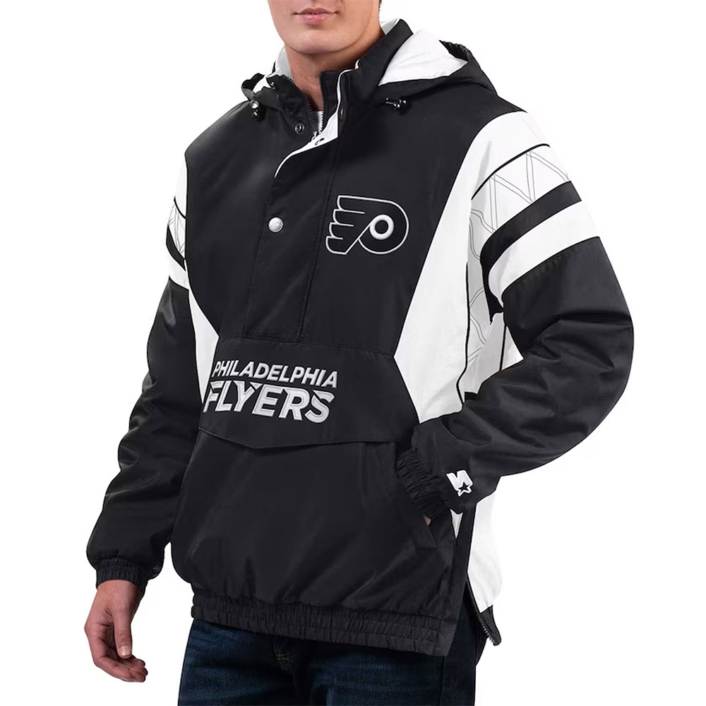 Home Team Philadelphia Flyers Half-Zip Hoodie Jacket