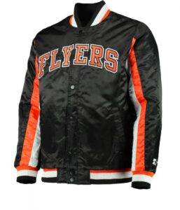 The Ace Philadelphia Flyers Starter Black Satin Jacket