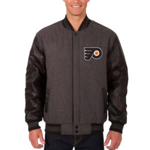Philadelphia Flyers Varsity Charcoal/Black Jacket