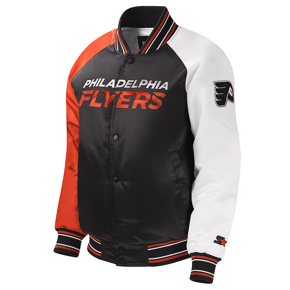 Philadelphia Flyers Youth Varsity Satin Jacket