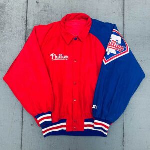 1990s Philadelphia Phillies Coachs Dugout Bomber Jacket