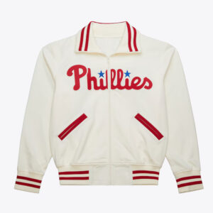 Cream Philadelphia Phillies Vintage Batting Practice Jacket