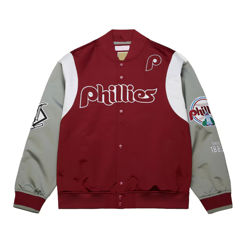Philadelphia Phillies Cooperstown Team Origins Satin Jacket - Image 3