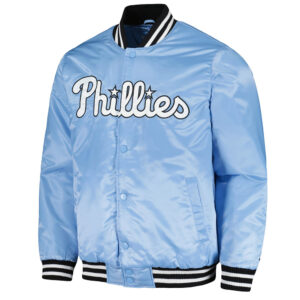 Philadelphia Phillies Cross Bronx Fashion Light Blue Jacket