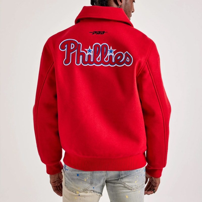 Philadelphia Phillies World Series Red Varsity Wool Jacket - Image 2