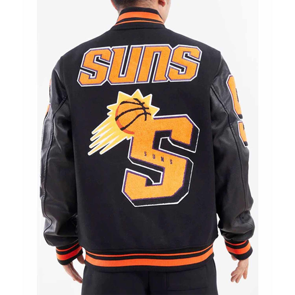Phoenix Suns Black Mashup Varsity Jacket - Image 2