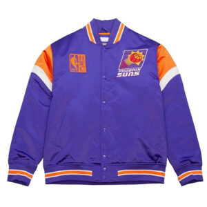 Phoenix Suns Purple Heavyweight Satin Jacket