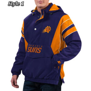 Home Team Phoenix Suns Half-Zip Hoodie Jacket