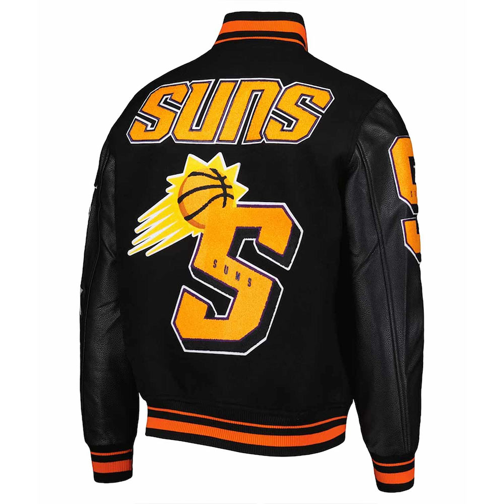 Phoenix Suns Black Mashup Varsity Jacket - Image 4