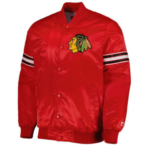 Chicago Blackhawks Pick & Roll Red Satin Jacket