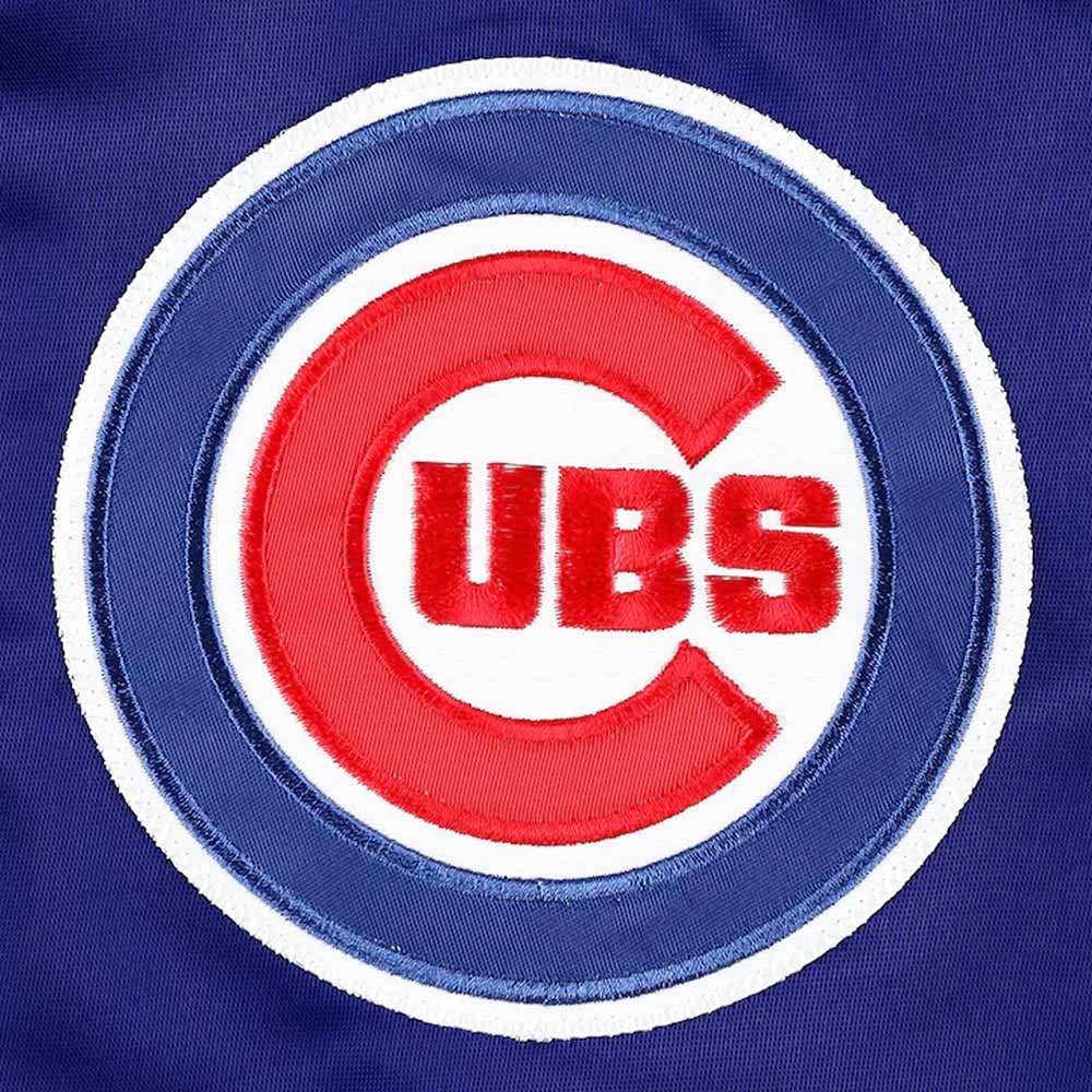 Chicago Cubs Pick & Roll Royal Blue Satin Jacket - Image 4