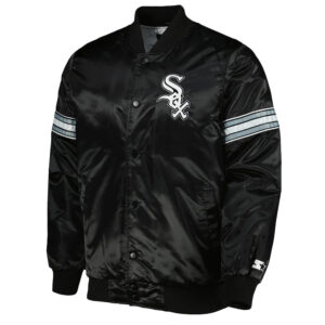 Chicago White Sox Pick & Roll Black Satin Jacket