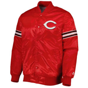 Cincinnati Reds Pick & Roll Red Satin Jacket