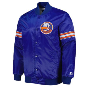 Pick & Roll NY Islanders Royal Satin Jacket